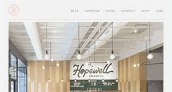 Desktop Screenshot of hopewellbrewing.com